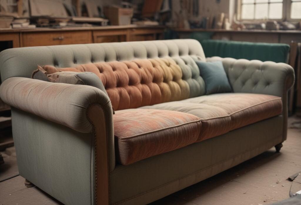 Перетяжка и реставрация мягкой мебели: этапы работ и выбор обивочного покрытия