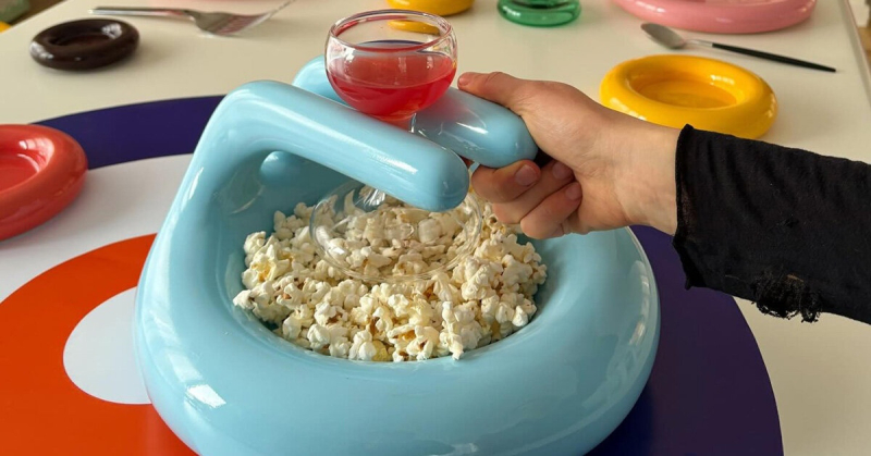 Густав Вестман придумал тарелку в виде камня для керлинга