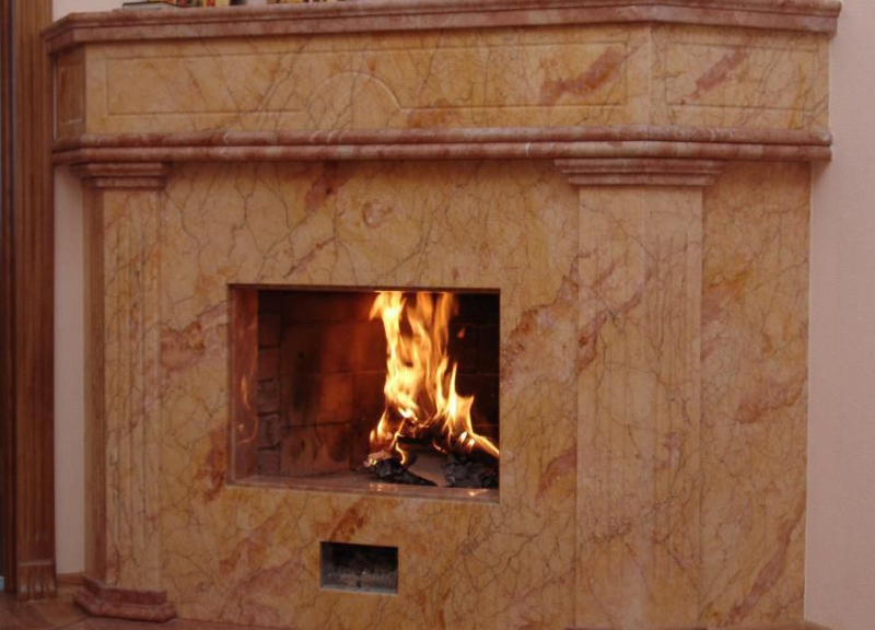 Как отделать камин мрамором своими руками: пошаговая инструкция