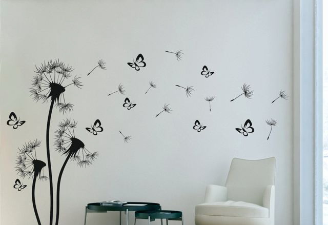 Наклейки на стены: примеры красивого и бюджетного декора стен