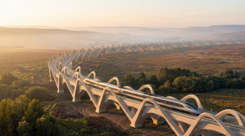 В Великобритании хотят построить железную дорогу в форме петли