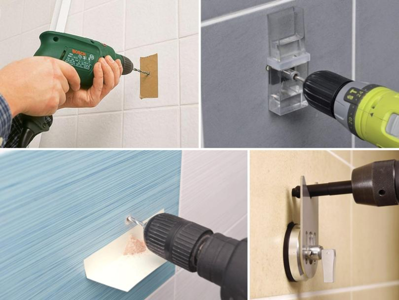 Как просверлить отверстие в кафельной плитке