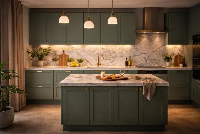 Кухня, которая дышит природой: оттенок 2026 года превращает интерьер в спокойное, зрелое пространство