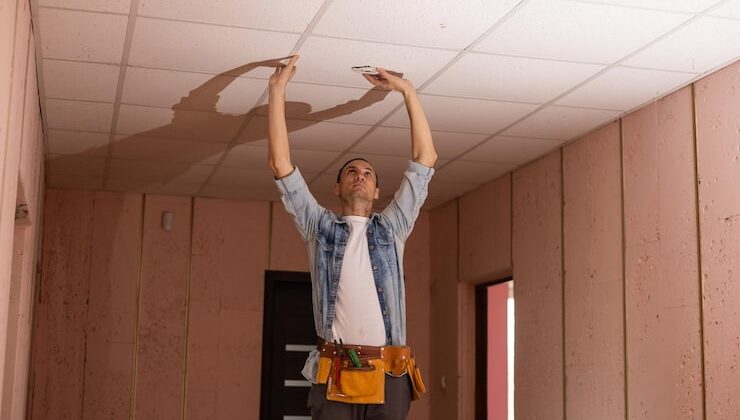 Монтаж гипсокартона на потолок на профиль своими руками