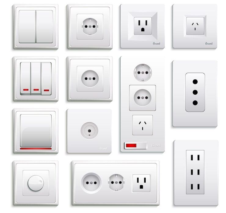 Схема подключения двухклавишного выключателя с розеткой